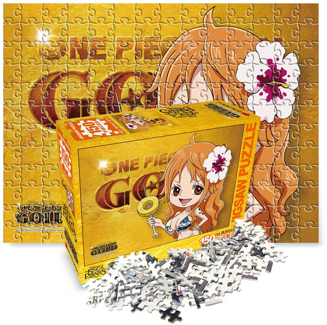 원피스 직소 퍼즐 150조각, 1개, 골드 정글나미, 150피스
