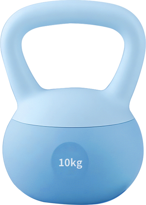 榮威 軟壺鈴 健身重訓器材, 晴空藍, 1個, 10kg