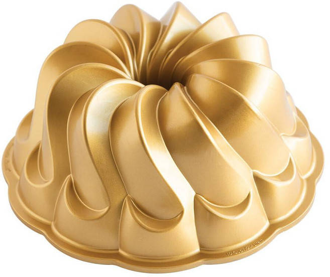 Nordic Ware Pirouette 6 캐비티 번틀렛 3.75컵 용량 골드 178229, Bundt