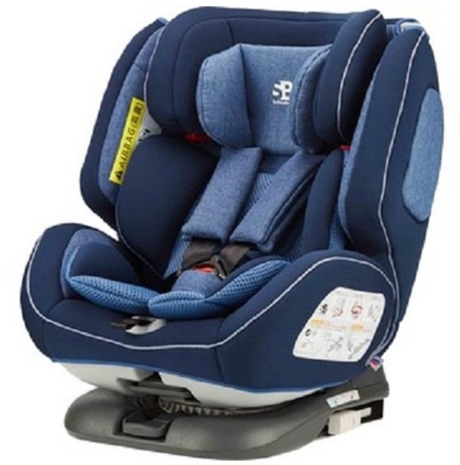 SafetyBaby 適德寶 0-12歲旋轉汽座 isofix/安全帶兩用款 通風型嬰兒汽車座椅-嬰兒安全汽座, 海王藍