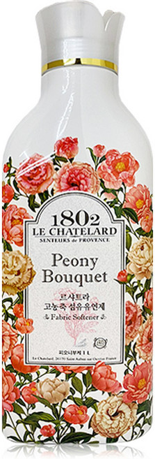 르샤트라 섬유유연제 피오니부케 본품, 1L, 기본제품구매, 1개