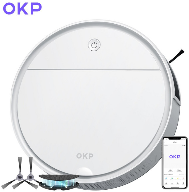 르팡 OKP 초소형스마트 로봇청소기 K5Pro 흡입+물걸레 동급 최강 가성비 APP 한국어 지원, K5 Pro