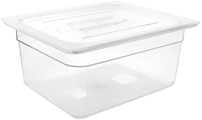 키친왕 투명 PC밧드 1/2 세트, 1개, 본체+뚜껑