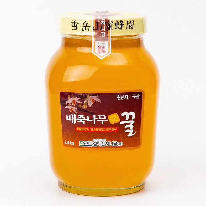 설악산허니팜 꽃꿀100% 때죽나무꿀, 2.4kg, 1개