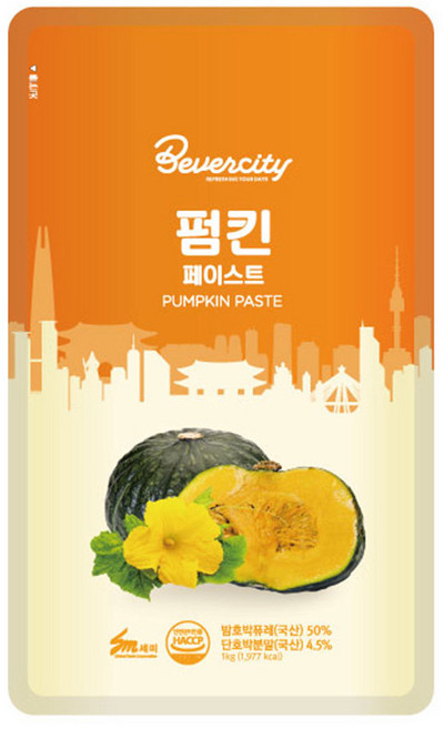 베버시티 세미 펌킨 페이스트, 1개입, 3개, 1kg
