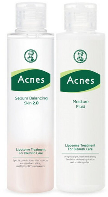 아크네스 세범 밸런싱 스킨 200ml 모이스처 플루이드 150ml 포맨올인원1