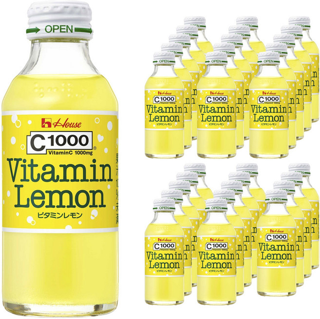 House 好侍 C1000維他命檸檬碳酸飲料, 140ml, 30個