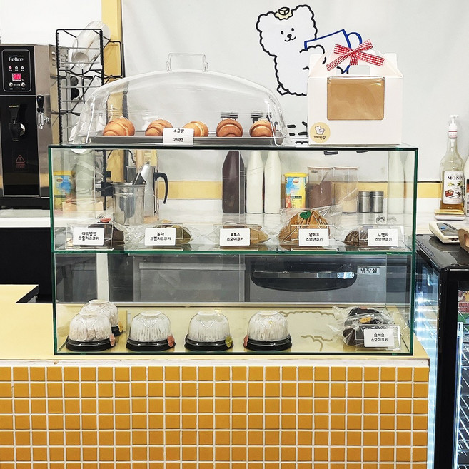 샤인 유리 쇼케이스 120 빵 카페 디저트 쿠키 베이커리 진열장, 샤인 2단선반 120x45x35  1문