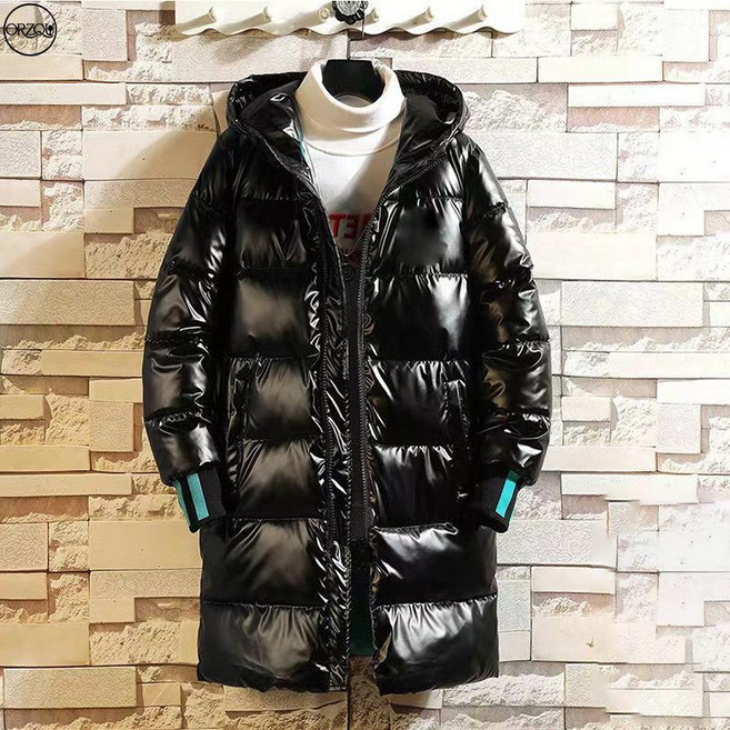 ORZQU 겨울 남성 패딩 도톰 하프 보온 집업 후드 방한 방수원단 패딩 코트