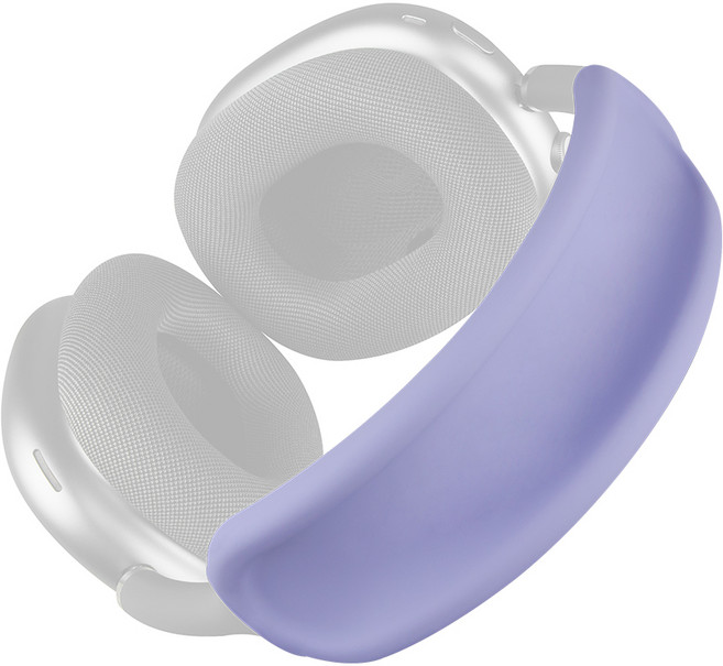 SOULWIT 풀 커버 헤드밴드 보호커버-호환 에어팟 맥스용 AirPods Max (USB-C/Lightning) 부드러운 세탁 가능 실리콘 헤드밴드 커버 (헬스장 운동용), 1개, Purple, V2