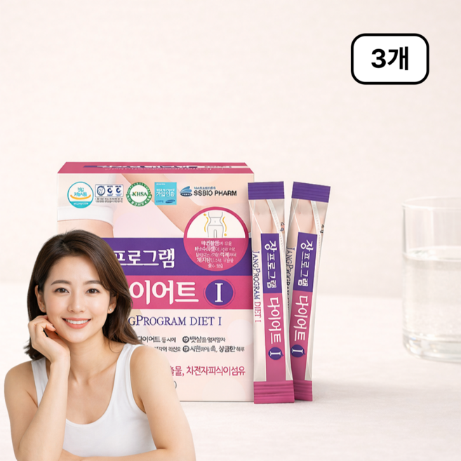 쾌변 다이어트 차천자피 식이섬유 가르시니아 30p, 3박스, 30회분