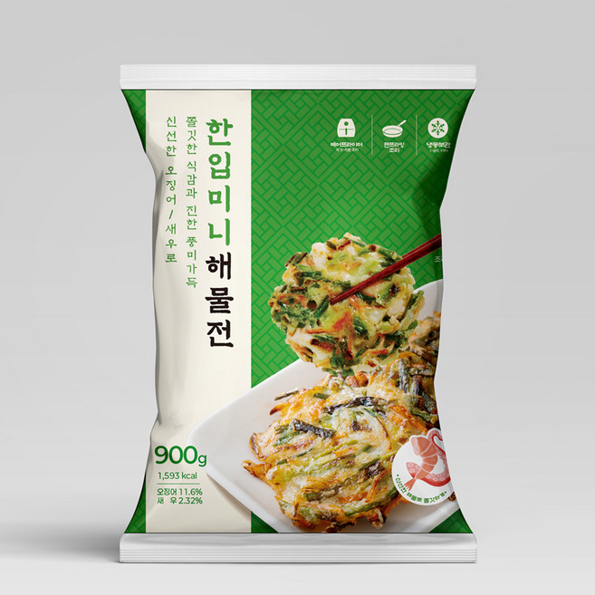 산들네이처 한입 미니 해물전 900G, 1개