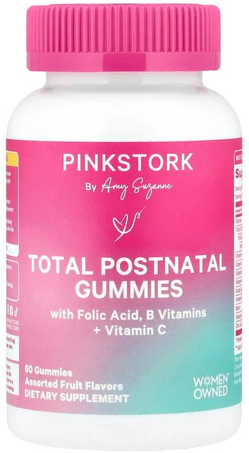 Pink Stork Total Postnatal 구미젤리 종합 과일 구미젤리 60개 PNK-34208, 1 - 쿠팡