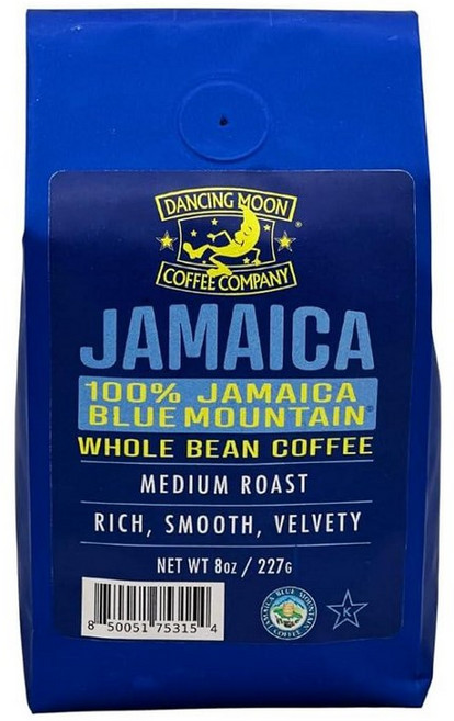Dancing Moon 100프로 순수 자메이카 블루 마운틴 홀빈 커피 226.8g8온스 봉지 255189, 1