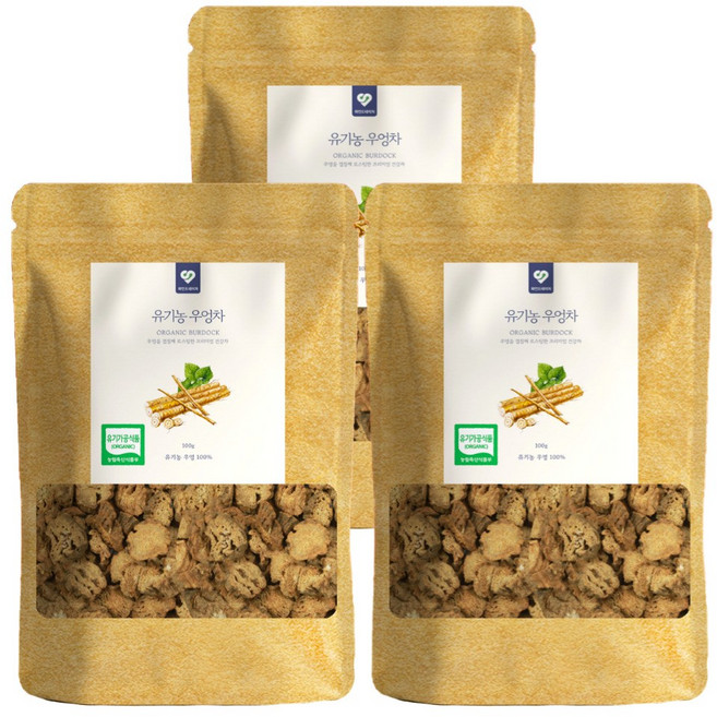 국산 유기농 볶은 우엉차 말린 우엉 볶음 100g 1개입, 3개