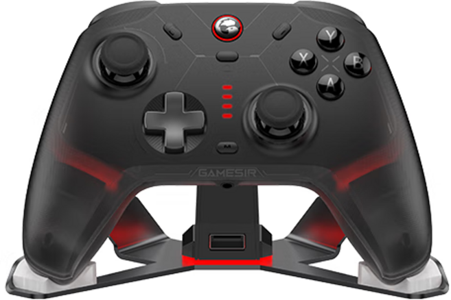 GameSir Cyclone 2 블루투스 게임패드 검은신화오공 Pc Steam Switch 안드로이드 ios 호환가능, 1개, 블랙+충전받침대