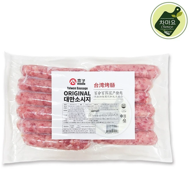 차마요 대만 소세지 소시지 국내생산 샹창 720g, 1개 - 쿠팡