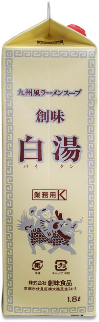 소미 빠이탄(백탕) - 돈코츠 라멘 스프 규슈풍 소스 돈골 돼지뼈 훠궈 모츠나베 육수, 1.8L, 1세트