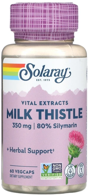 솔라레이 밀크 씨슬 씨드 엑스츄렉트 원 데일리 350 mg 60 베지캡, 1개, 60정 - 쿠팡