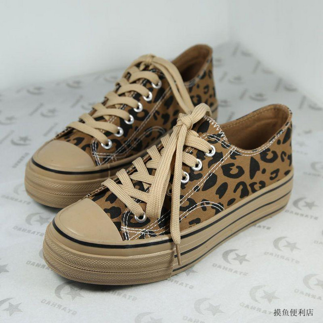 帆布鞋女 2024春季新款 學生厚底休閒鞋