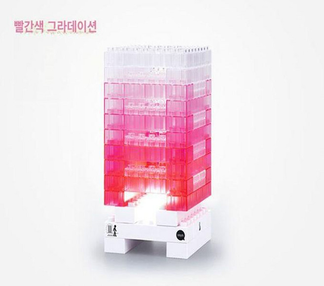 전기 젠가 LED 보드 게임 전류 흐르는 파티 장난감, 1개, 레드 A