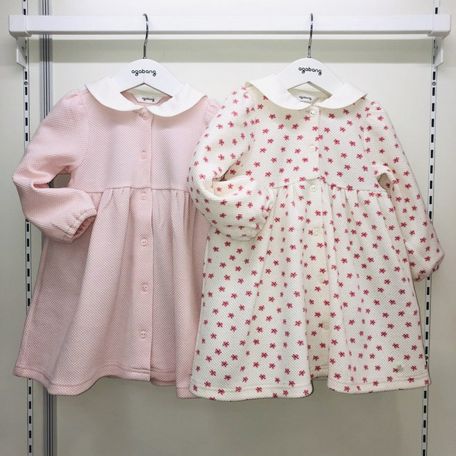 아가방(야탑점) 귀욤한 카라에 편안한 아가 봄 원피스입니다~