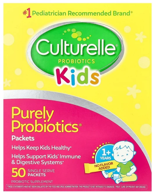 컬처렐 Purely Probiotics 만 1세 이상 어린이용 무맛 개별 포장 50팩, 1개, CTL40026 - 쿠팡