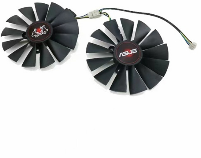 ASUS GTX 1070 Ti CERBERUS ADVANCED 게이밍 비디오 카드 냉각 팬 95MM FDC10M12S9-C GTX1070Ti 쿨러 팬, [02] 2 FAN