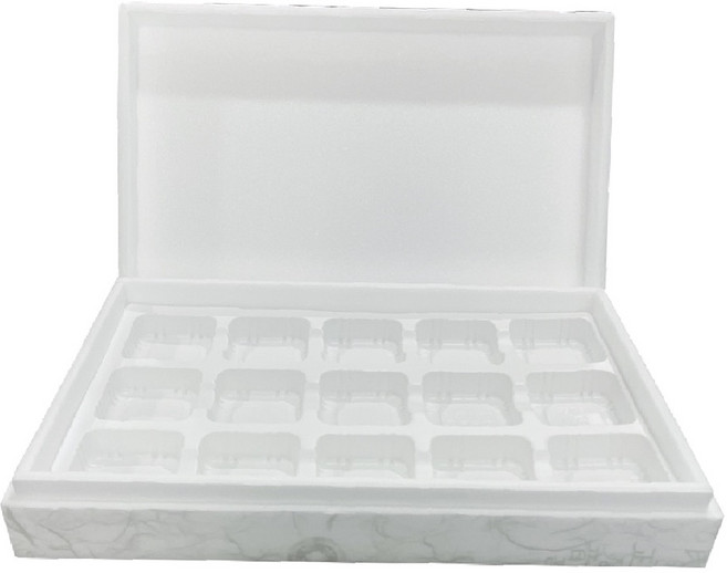 우드락 화과자2호 떡 포장 15구 용기 내피 미포함 1박스 90개 수험생 입시 다과 선물세트, 1개