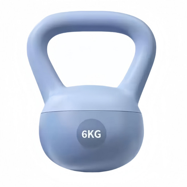 軟質PVC壺鈴, 藍色【入門訓練】, 1個, 6kg