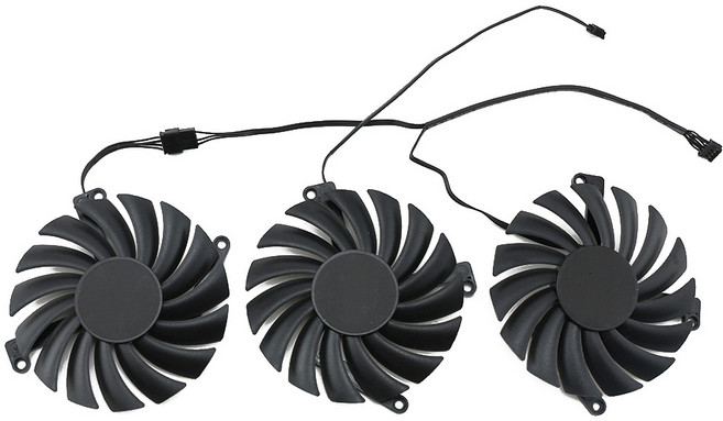 Inno3D RTX 3080 Ti X3 OC 그래픽 카드 팬용 CF-12910S 12V 0.35A gpu, 3) 3Pcs, 01 3Pcs