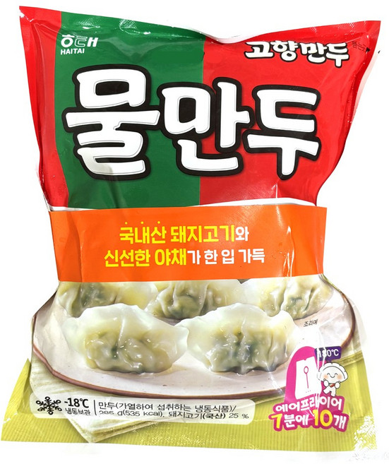 해태 고향만두 물만두, 4개, 285g