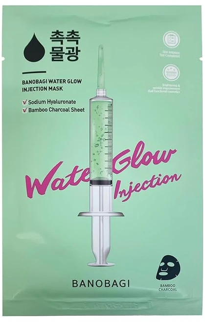 BANOBAGI WATER GLOW INJECTION MASK 페이스 마스크 초록 25g - 쿠팡