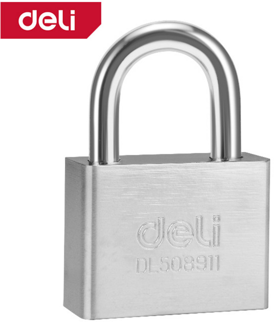 델리툴즈 프리미엄 자물쇠 녹방지 자물통 잠금장치, 스퀘어자물쇠_대형 (DL508911), 1개