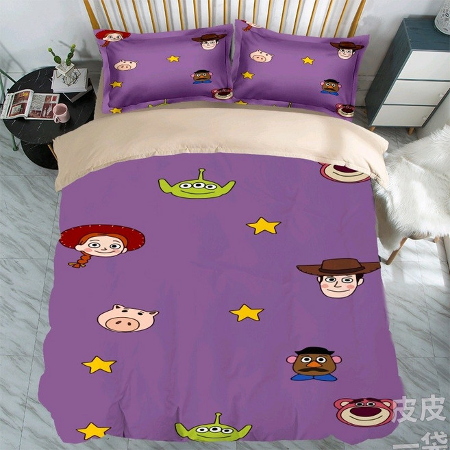 토이스토리 이불 커버 세트 랏소베어 세트 베개 침구, U