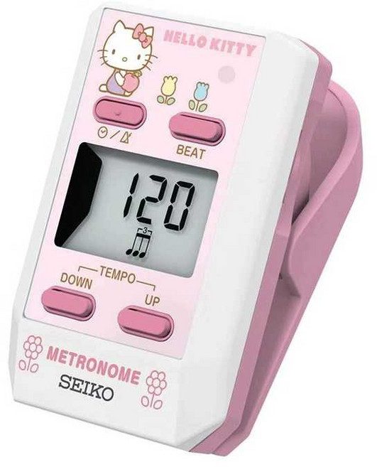 메트로놈 피아노 스페셜 기타 바이올린 미니 휴대용, 블랙+배터리5+더스트백, 1개