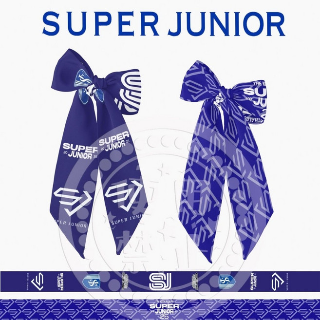 Super Junior 20週年應援絲巾 髮帶 綁包包 腕帶