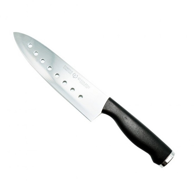 삼덕 퀸스타 식도 주방칼 과도 식칼 딤플, 1개, 블랙