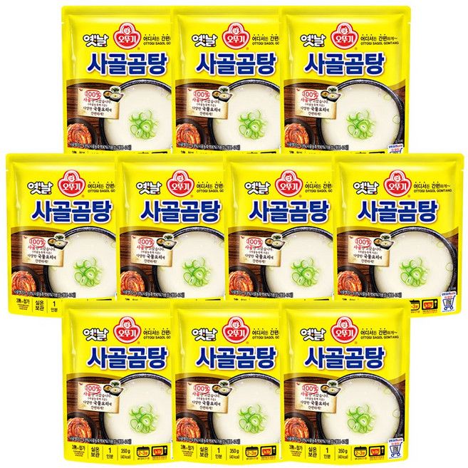 오뚜기옛날 사골곰탕 국물, 350g, 10개