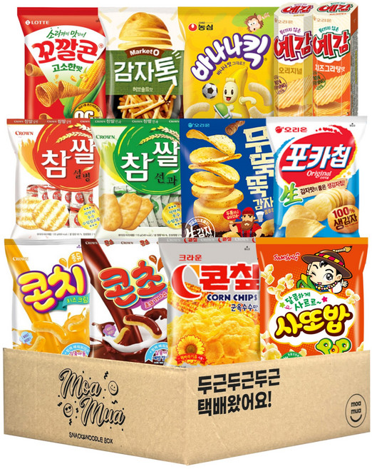 [모아무아] 인기스낵 밀가루 제로 과자세트 13종, 1개