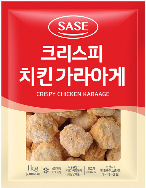 사세 크리스피 치킨 가라아게 1kg, 8개