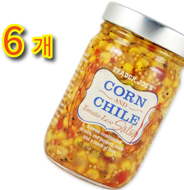트레이더조 콘 칠리 토마토리스 살사, 6개, 390g
