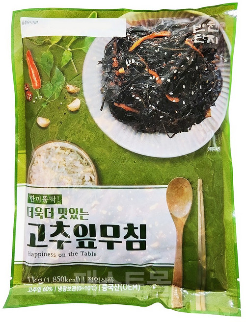 반찬단지 고추잎무침, 1개, 1kg