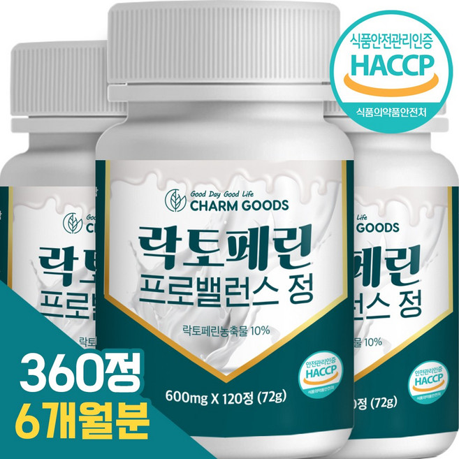 고함량 락토페린 프리미엄 정, 6개월분, 3개, 120정