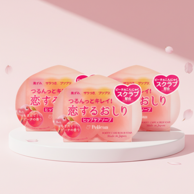 [펠리칸솝] 사랑에 빠진 엉덩이비누 3개입, 상세설명 참조