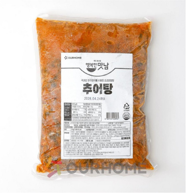 아워홈 추어탕, 1개, 3kg