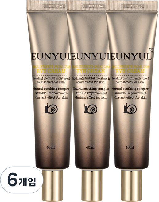 은율 달팽이 인텐시브 페이셜 케어 아이크림, 40ml, 6개