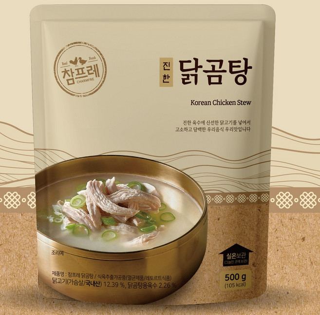 참프레-진한 닭곰탕500g /실온보관, 8개, 500g