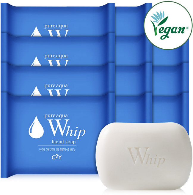 시투와이 퓨어 아쿠아 휩 페이셜 비누, 100g, 12개입