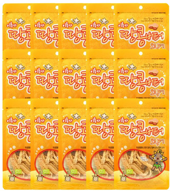금한산업 땅콩버터 오징어, 26g, 15개